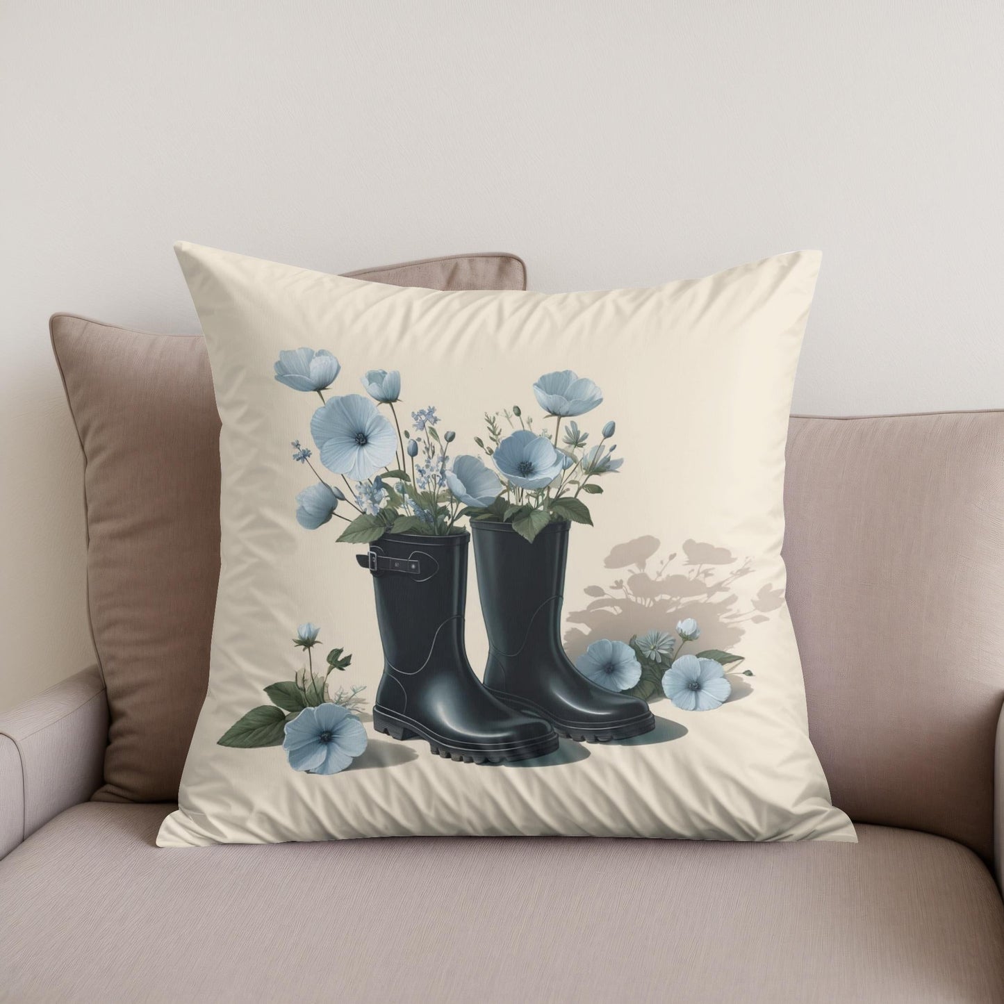 Spring's Gentle Steps Cotton Cushion
