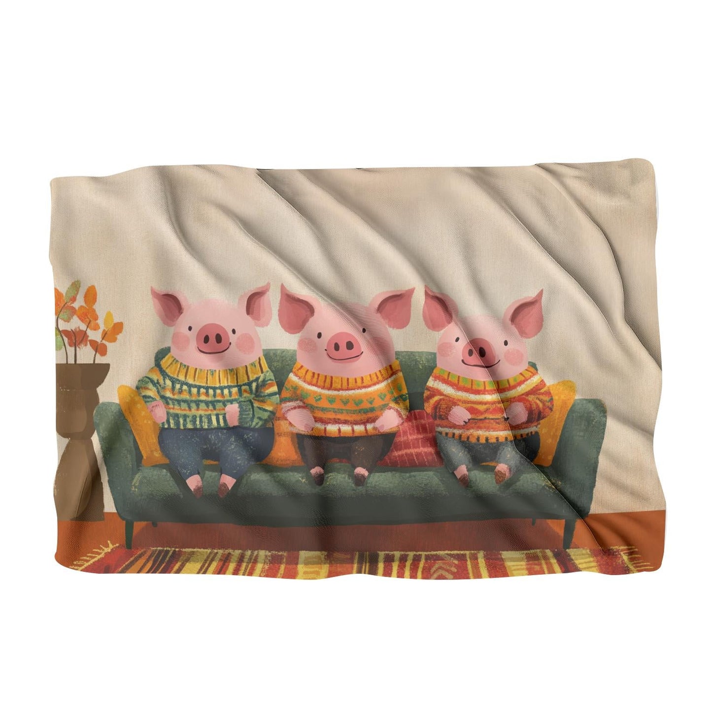 Sweatered Pigs on Blanket