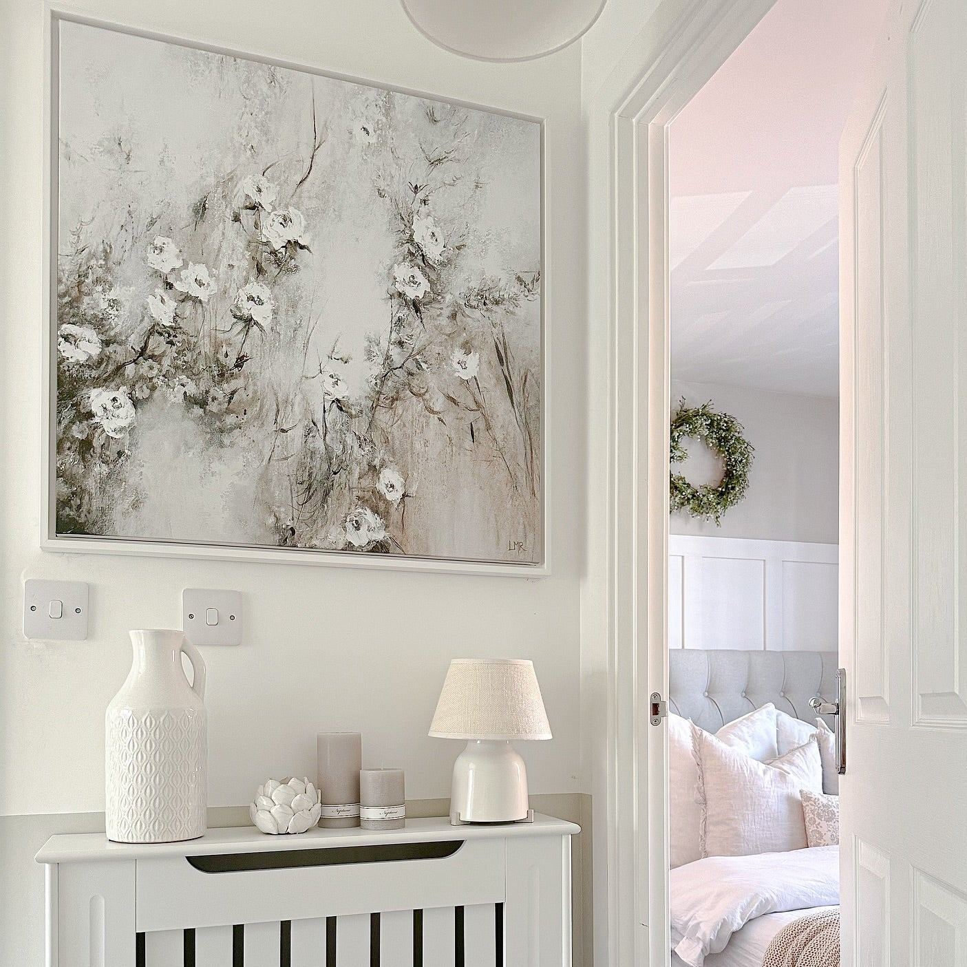 Wild Blooms Square Framed Printed Canvas