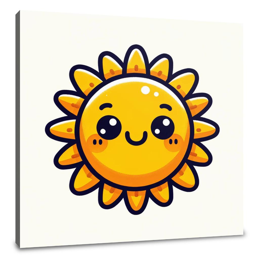 Cheerful Sun for Kids Canvas