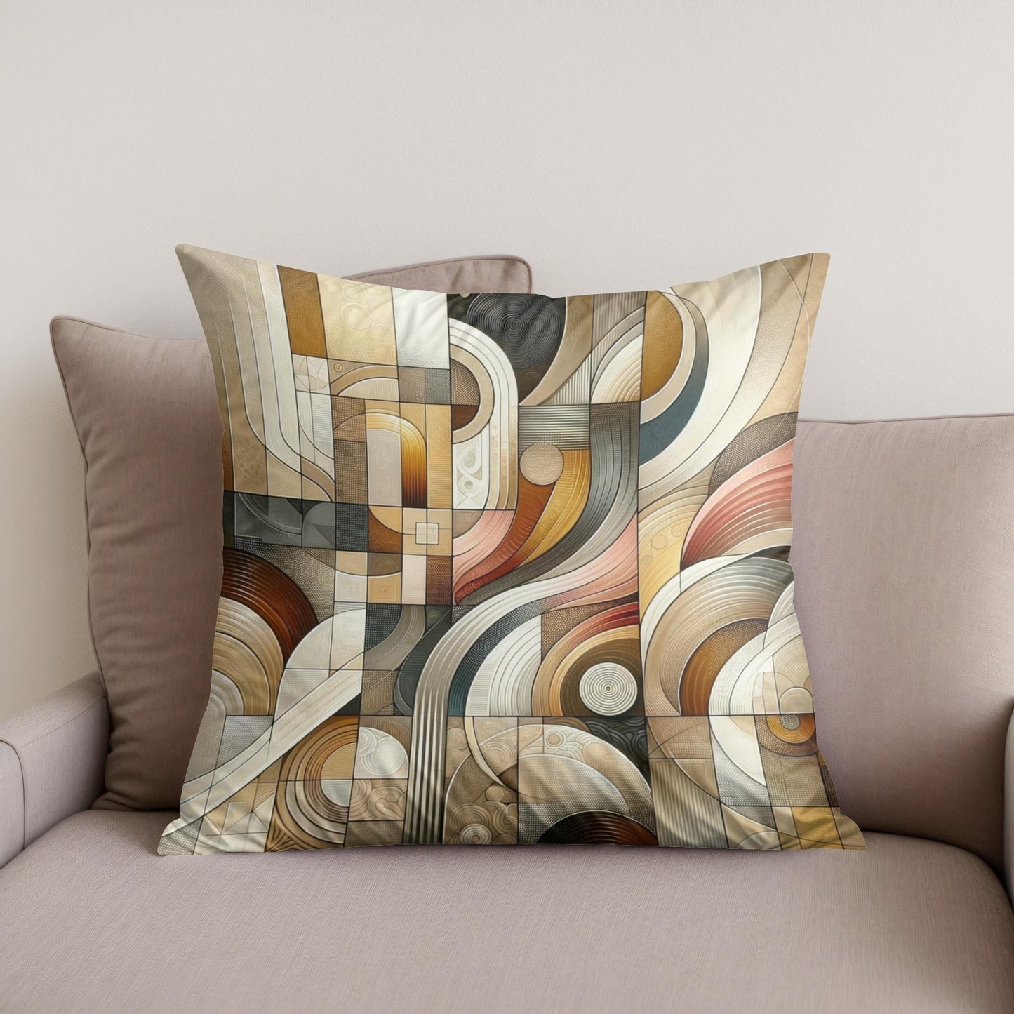Embrace of Hearth Hues Cotton Cushion