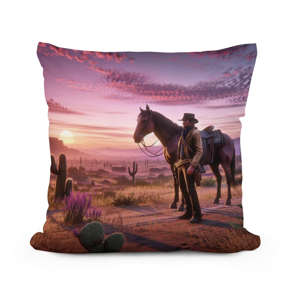 Serenity Strokes Cotton Cushion