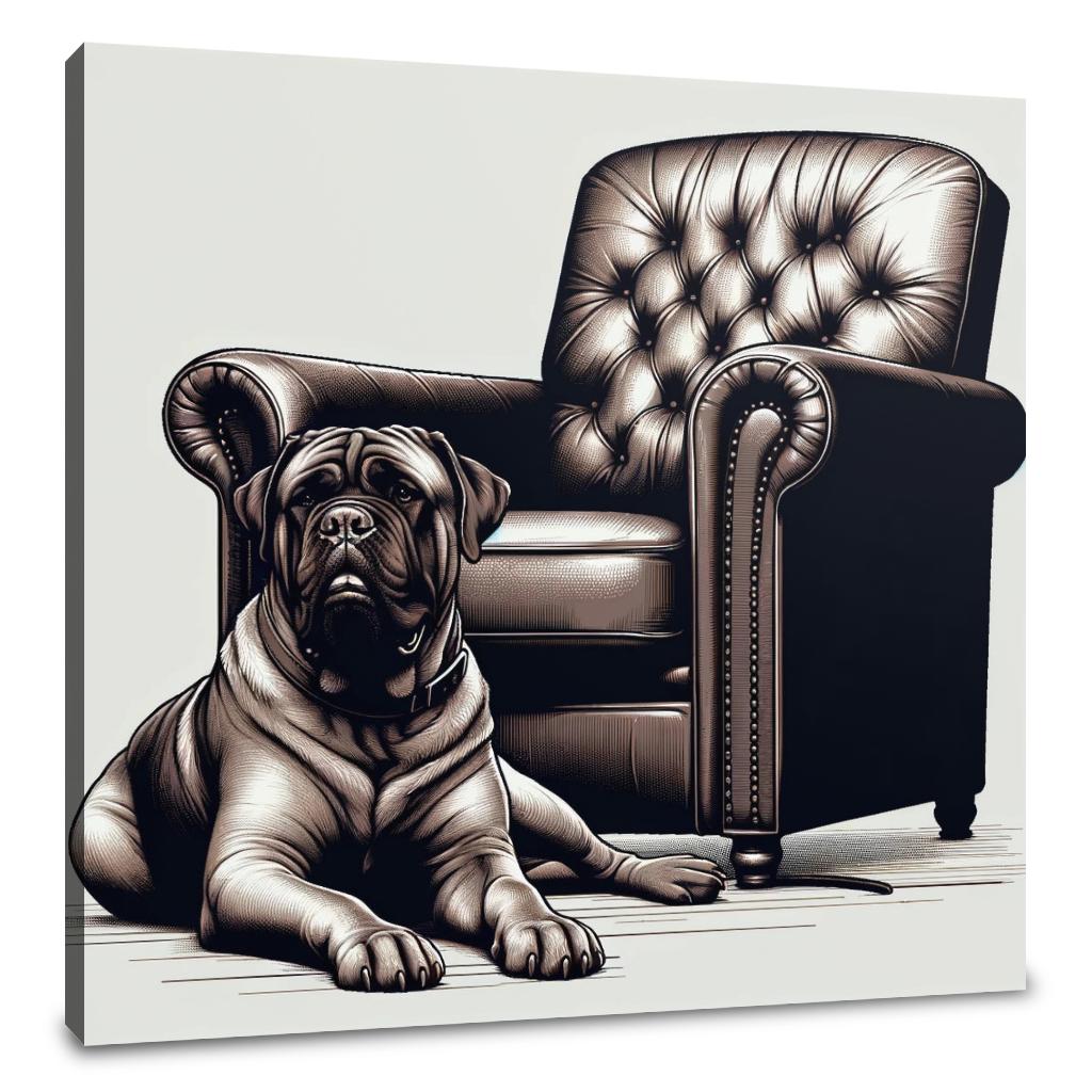 Timeless Companion Bullmastiff Canvas