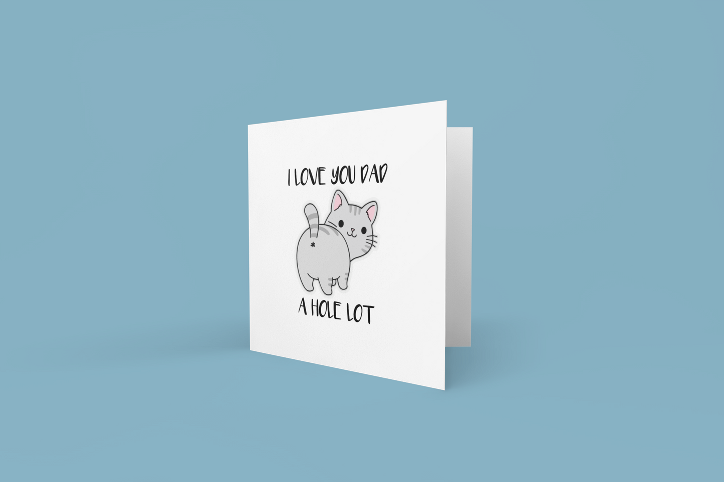 Personalised I Love You Dad A Hole Lot Cat Fathers Day Collection