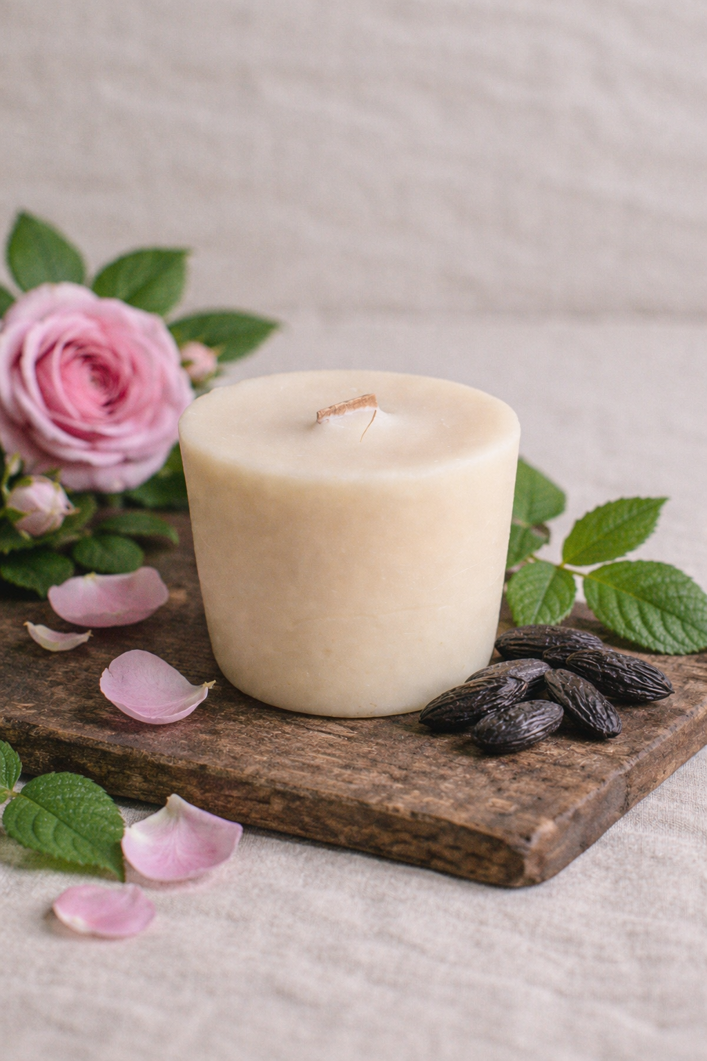 Refill Candle: Midnight Rose Garden - Rose, Patchouli, Tonka Bean