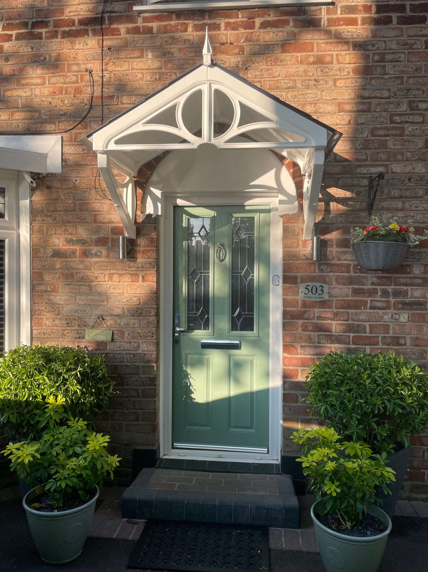 Althorp Door Canopy 149cm - Flat Pack Porch Canopy