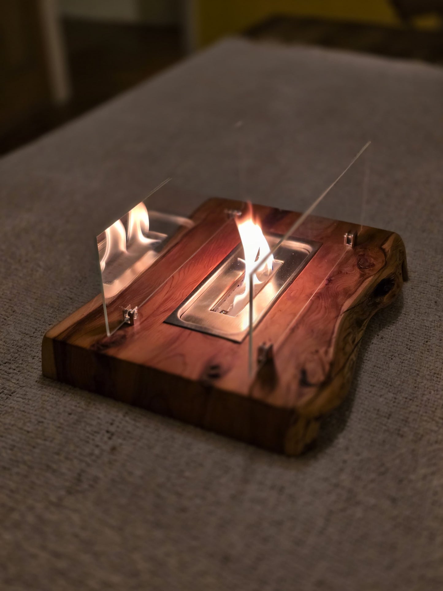 Waterfall Tabletop fireplace