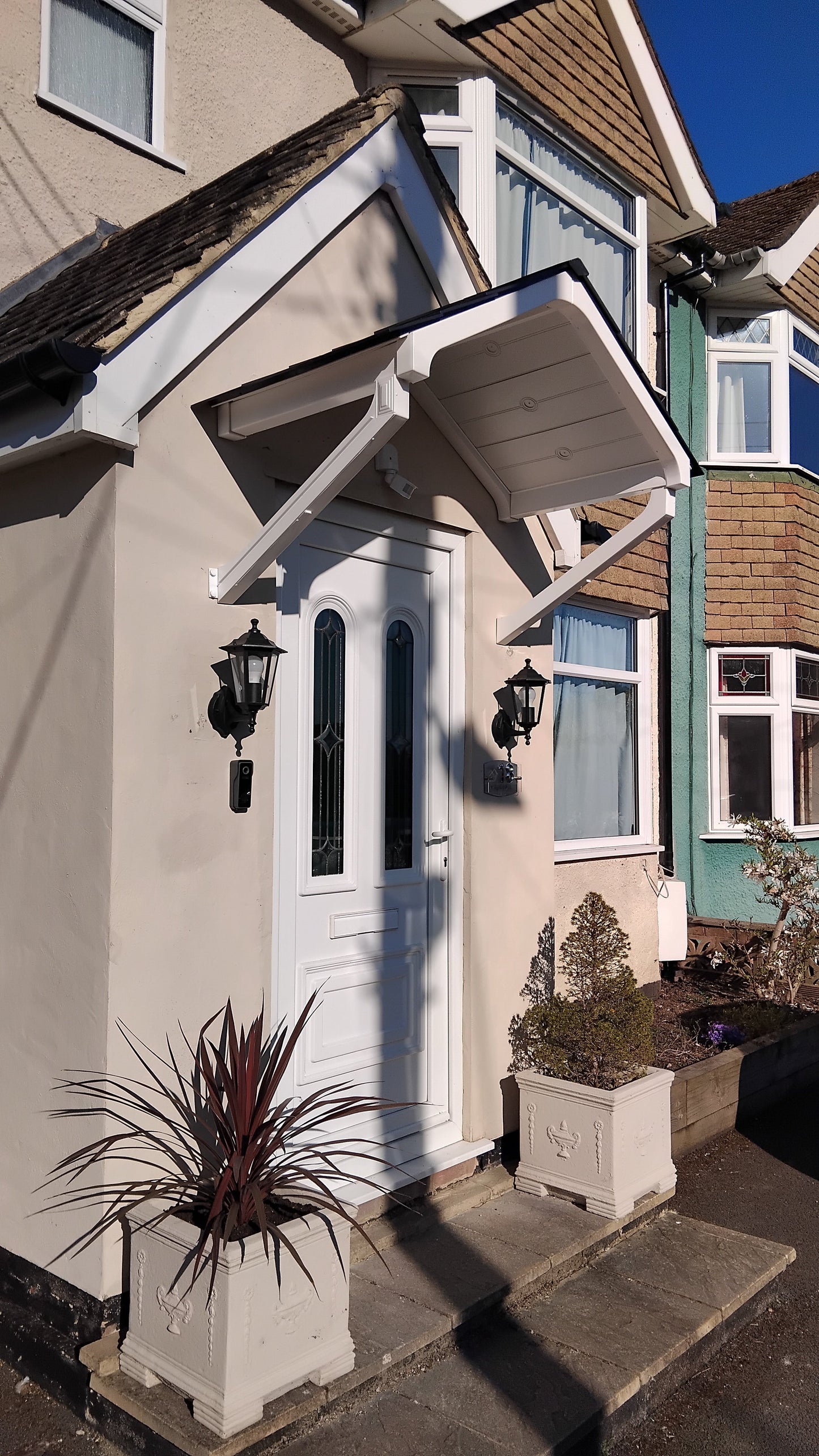 Apex Door Canopy 149cm - Flat Pack Porch Canopy