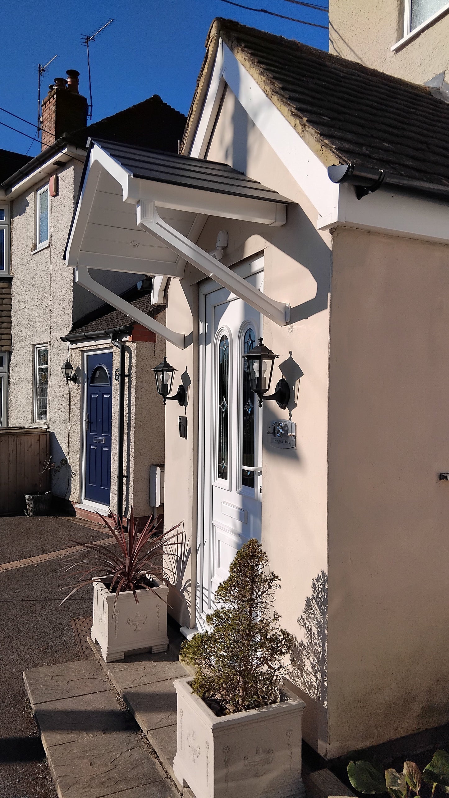 Apex Door Canopy 149cm - Flat Pack Porch Canopy