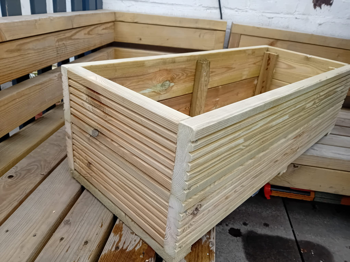 35cm Wide Decking Planters 3 heights to choose from