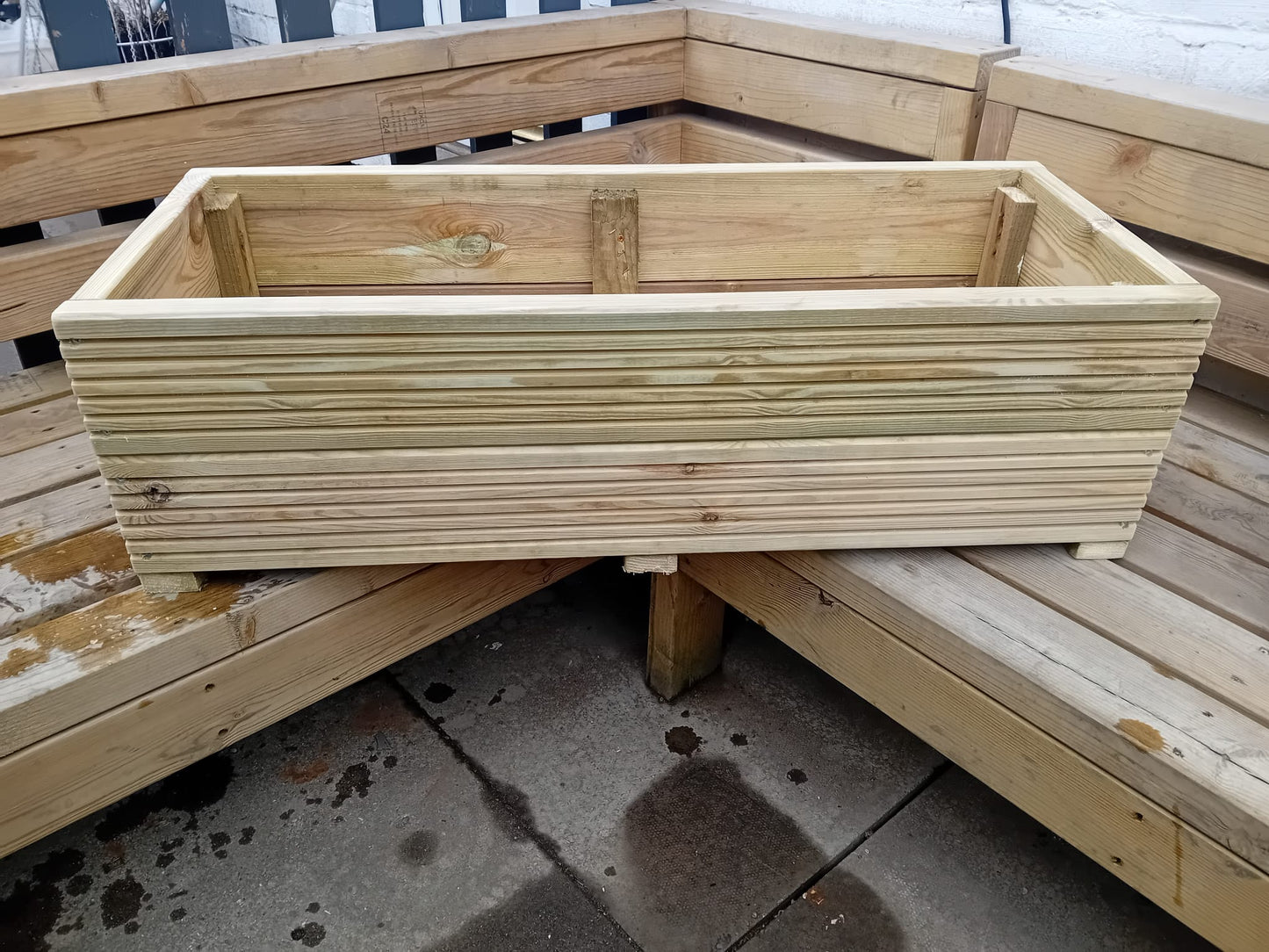 35cm Wide Decking Planters 3 heights to choose from