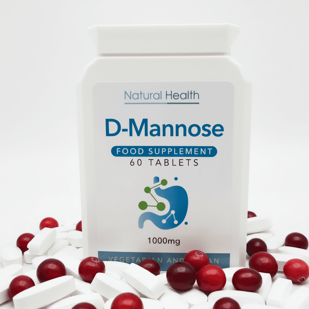 D-Mannose 1000mg Triple Pack | 180 Chewable Tablets | 6 Month Supply | Vegan | UK Made
