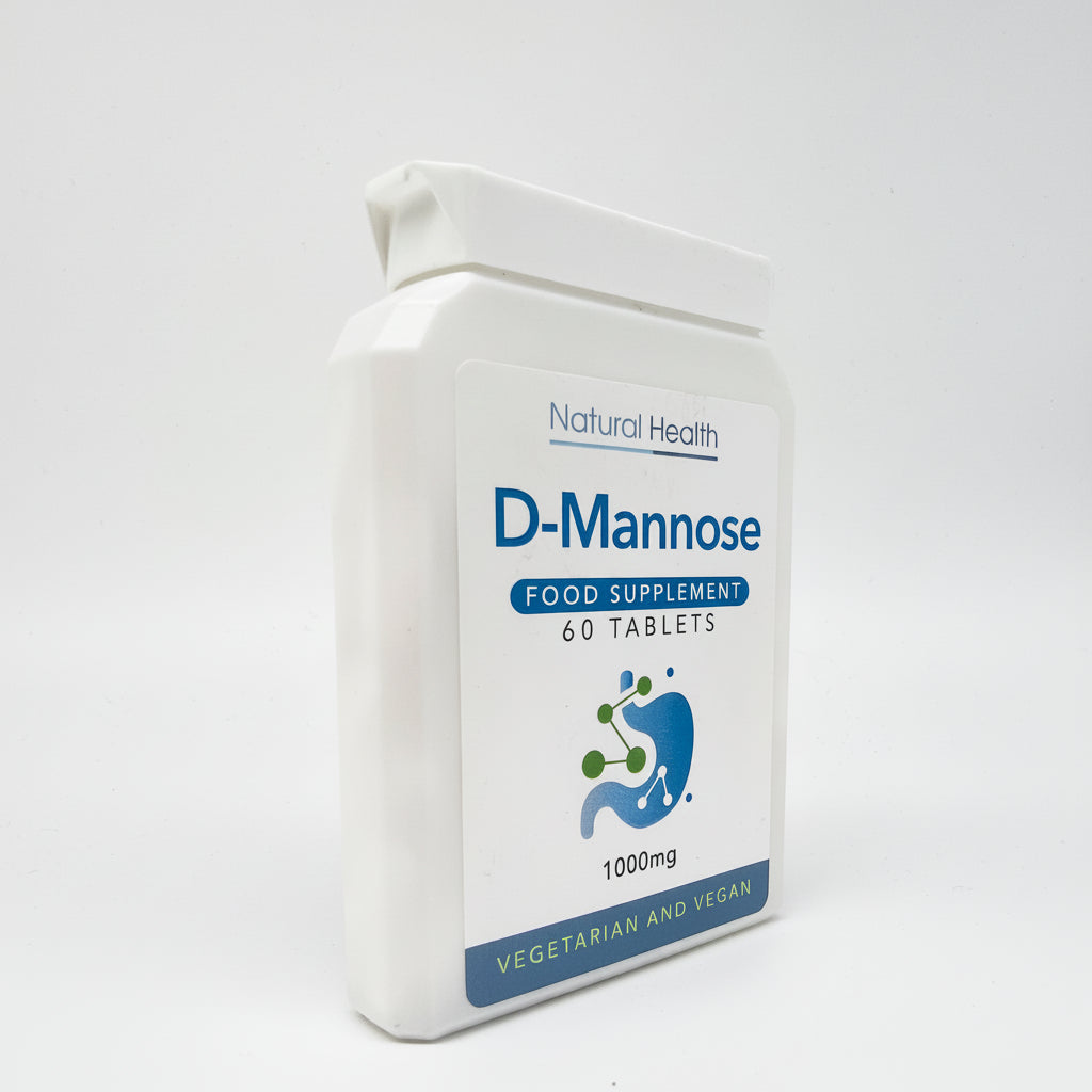 D-Mannose 1000mg Twin Pack | 120 Chewable Tablets | 4 Month Supply | Vegan | UK Made