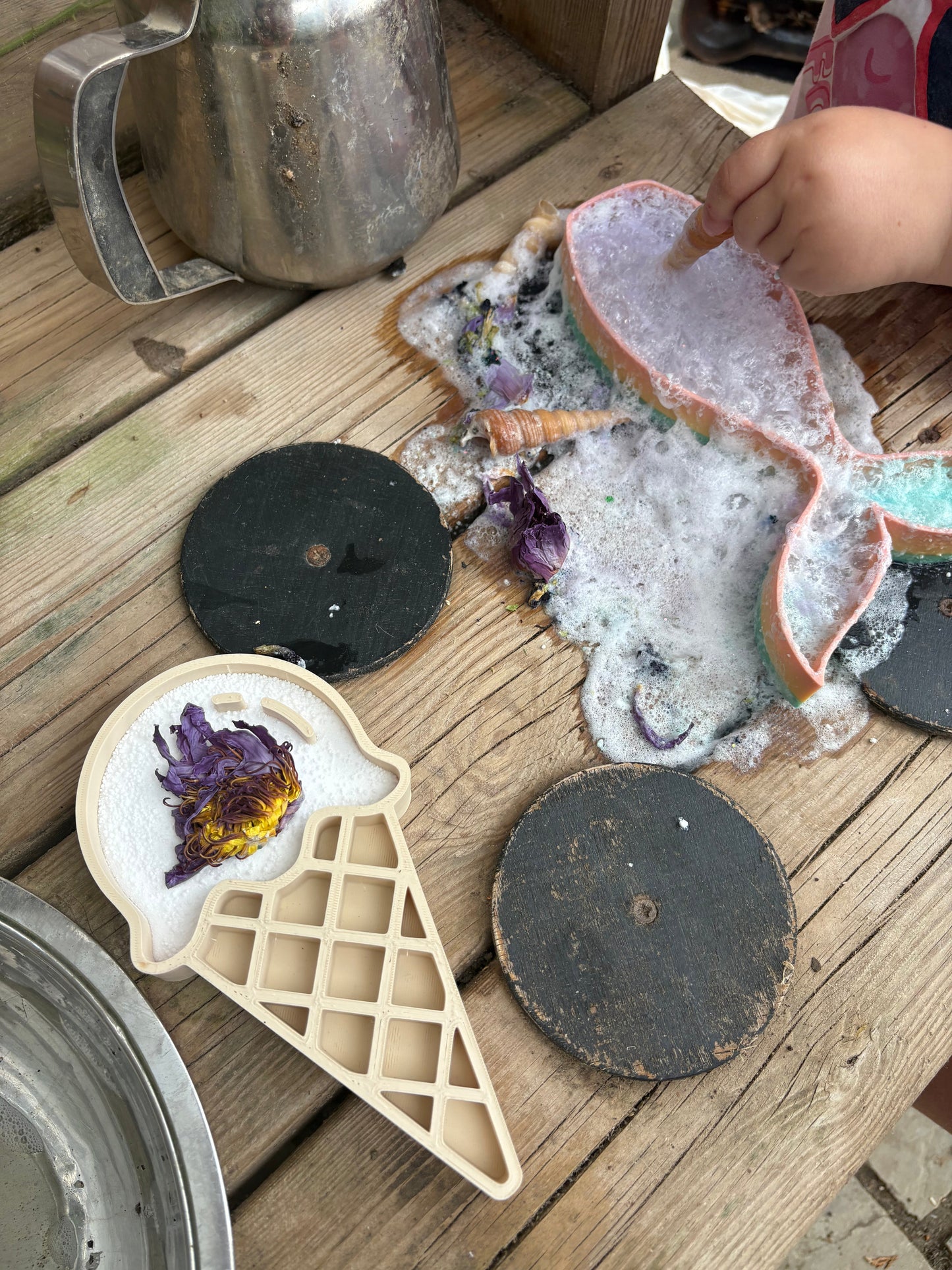 Ice cream sensory tray