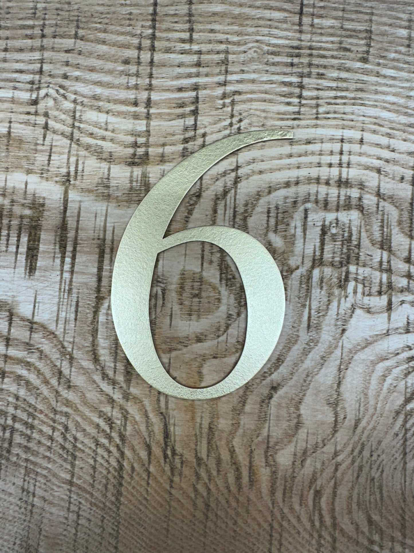 Distressed Gold 5" or 12" Classic Metal Letters, A-Z, 0-9