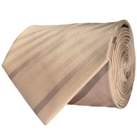 Latte Stripe Tie - Hawksmoor Edit