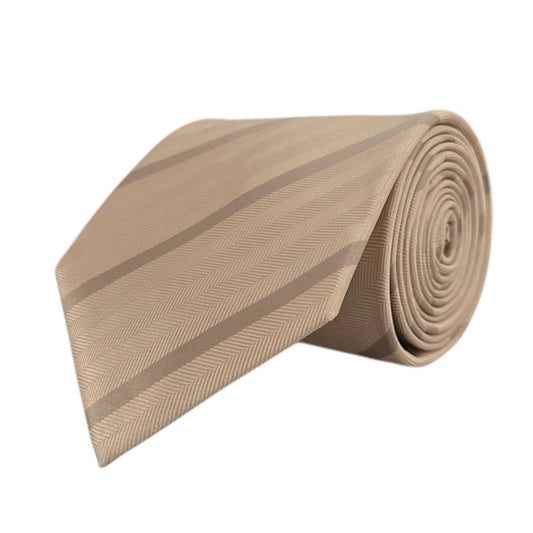 Latte Stripe Tie - Hawksmoor Edit