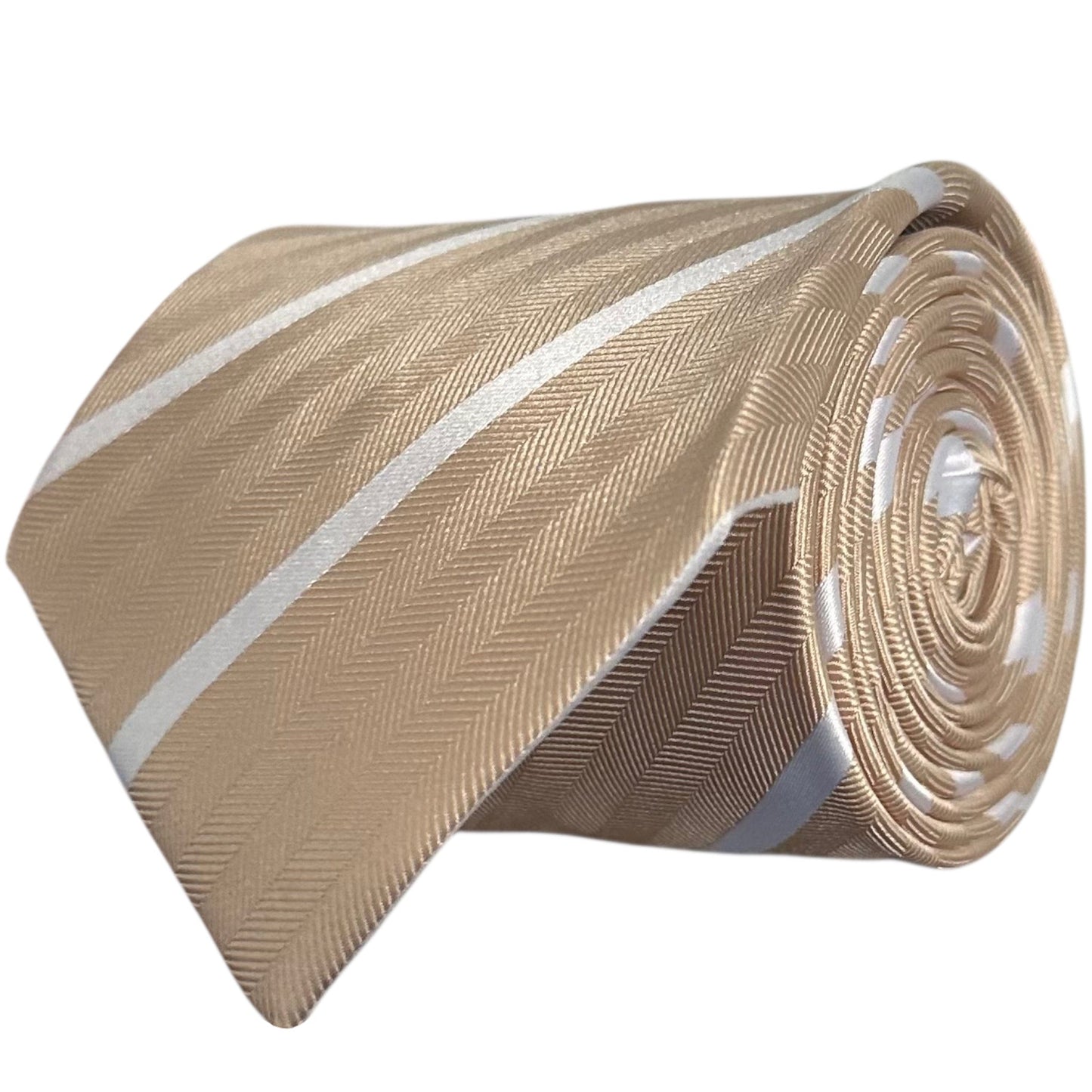 Cappuccino Stripe Tie - Hawksmoor Edit