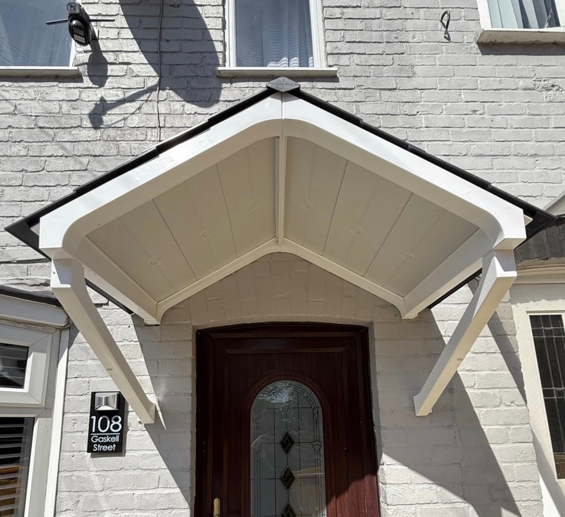 Apex Door Canopy 149cm - Flat Pack Porch Canopy