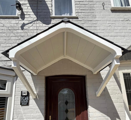 Apex Door Canopy 149cm - Flat Pack Porch Canopy
