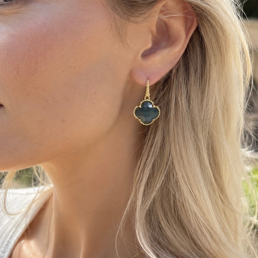 [PRE-ORDER] Tyche Gemstone Earrings Labradorite