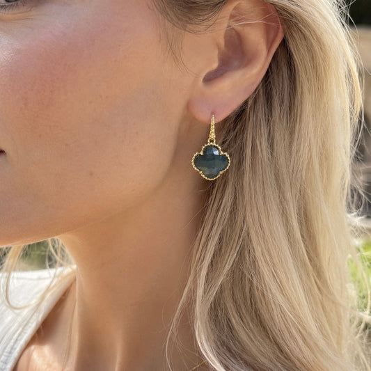 [PRE-ORDER] Tyche Gemstone Earrings Labradorite
