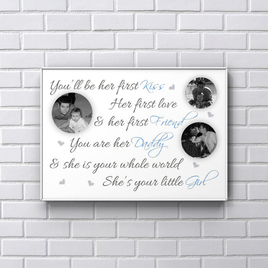 First Father's Day personalised gifts - Print from Daughter