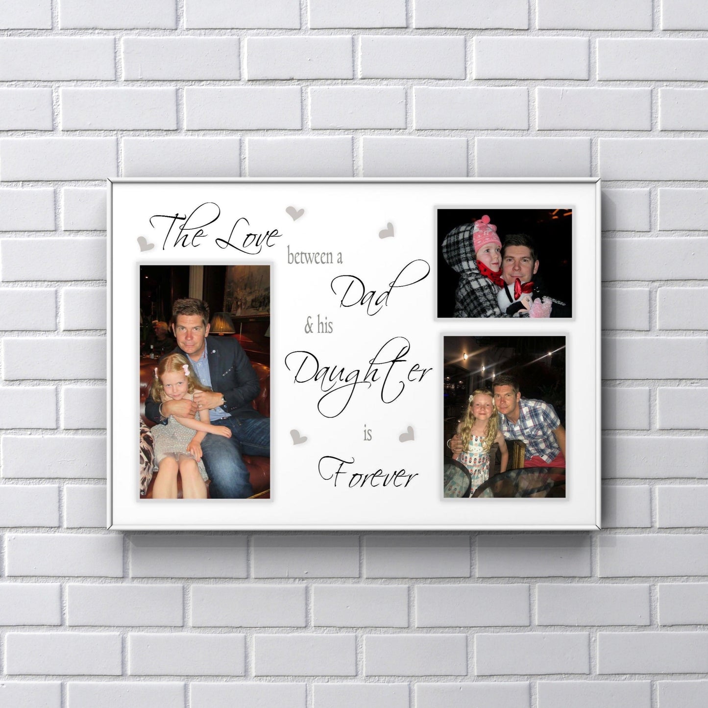 Personalised Gifts for Dad - The love between a Dad and his daughter print