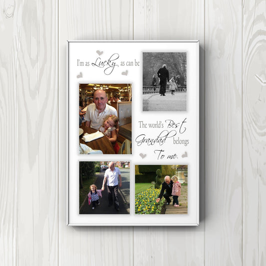 Personalised Father's Day gifts for Grandad - World’s best Grandad photo print