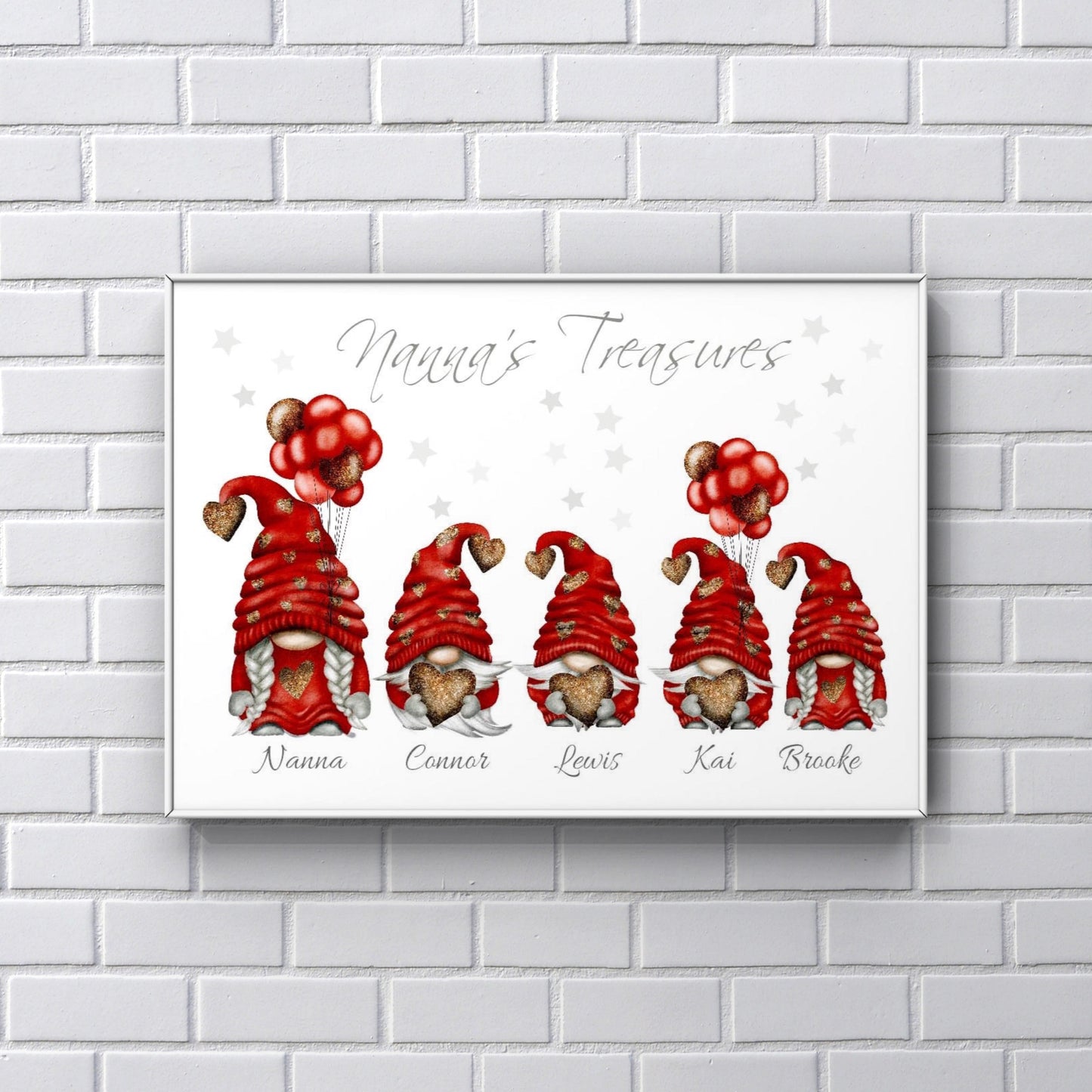 Gonk personalised Nanna Print UNFRAMED