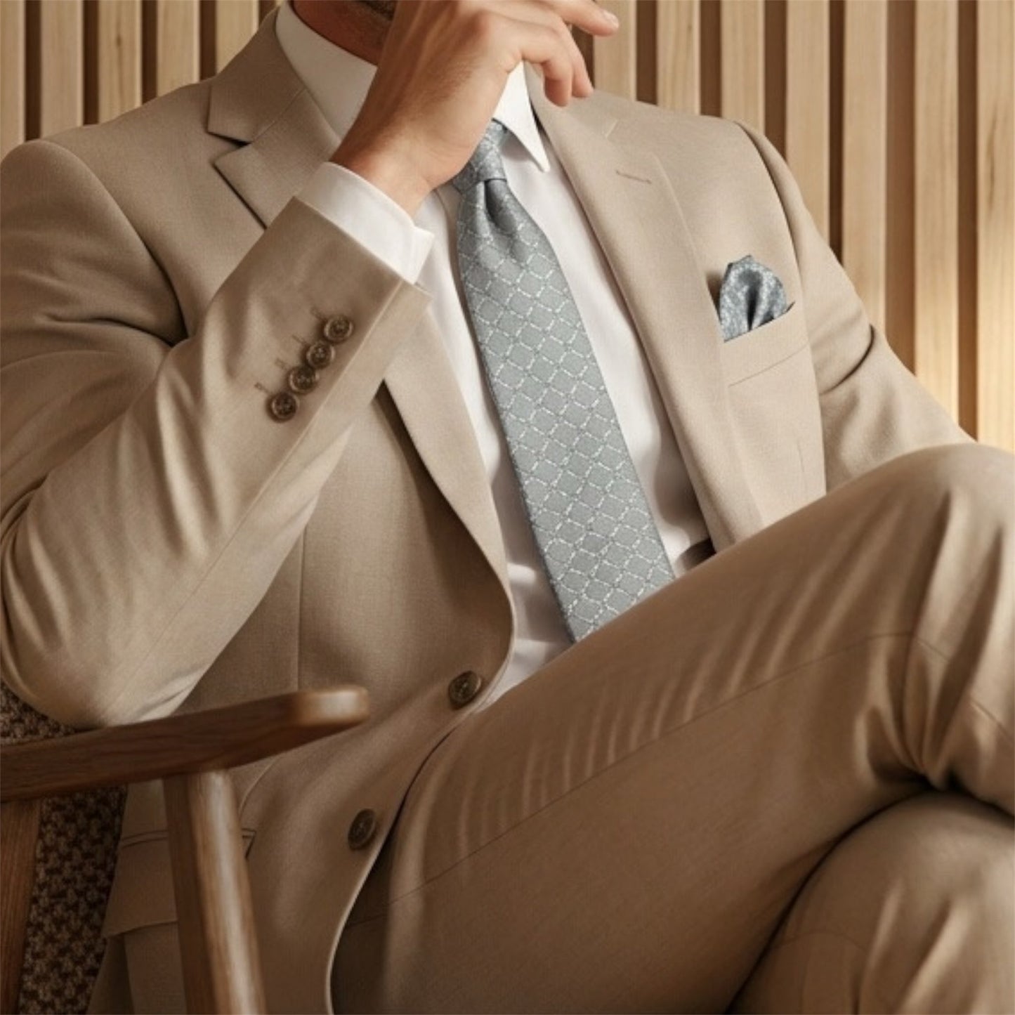 Steel Grey Textured Tie