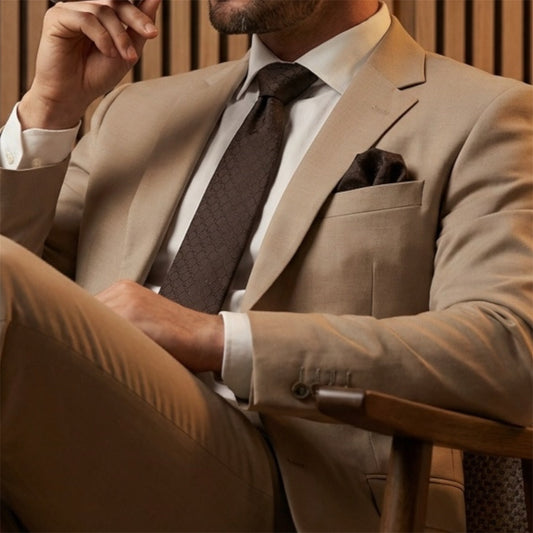 Espresso Textured Pocket Square