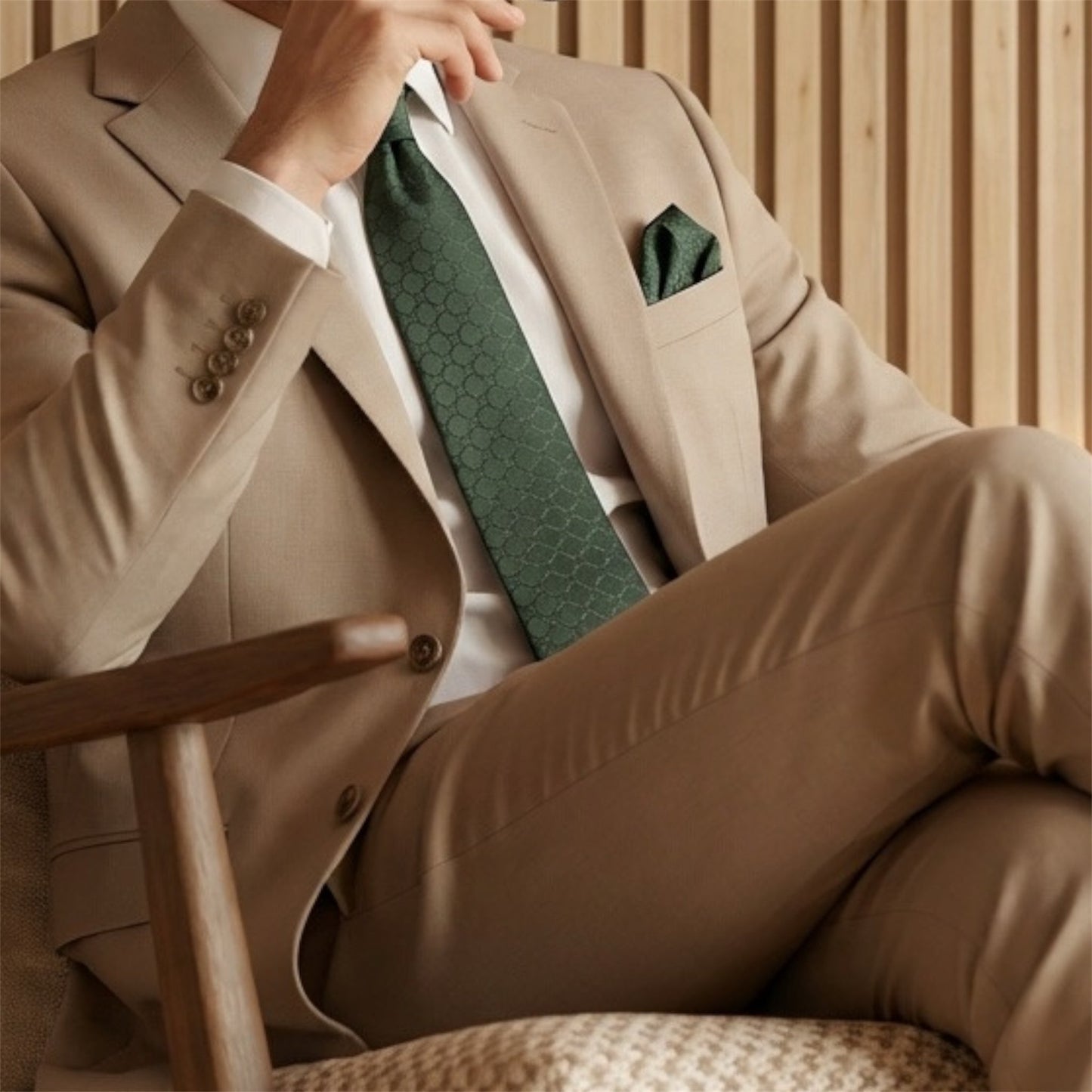 Forest Green Textured Tie