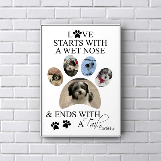 Personalised Pet Print for Pet Lovers Dog & Cat