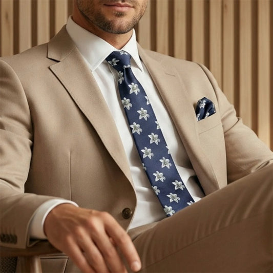Lily Flower Pocket Square