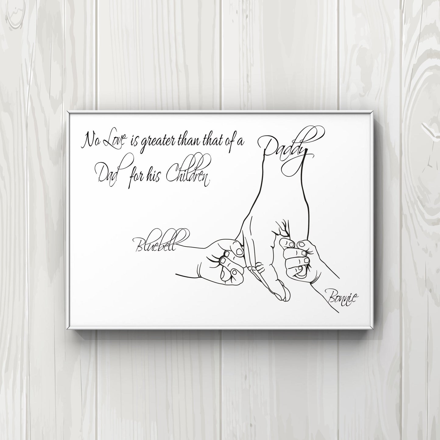 Personalised printed gift for Daddy