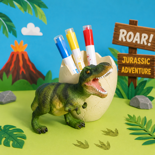 T-Rex Dinosaur Egg Resin Pen Holder