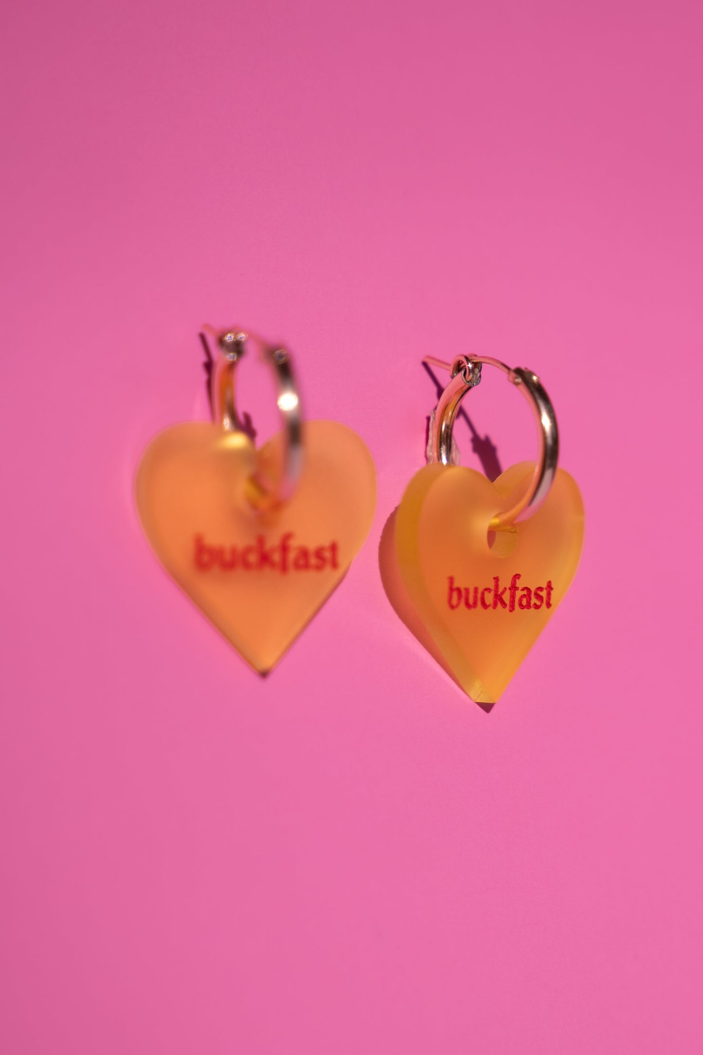 Buckfast Heart Hoop Earrings