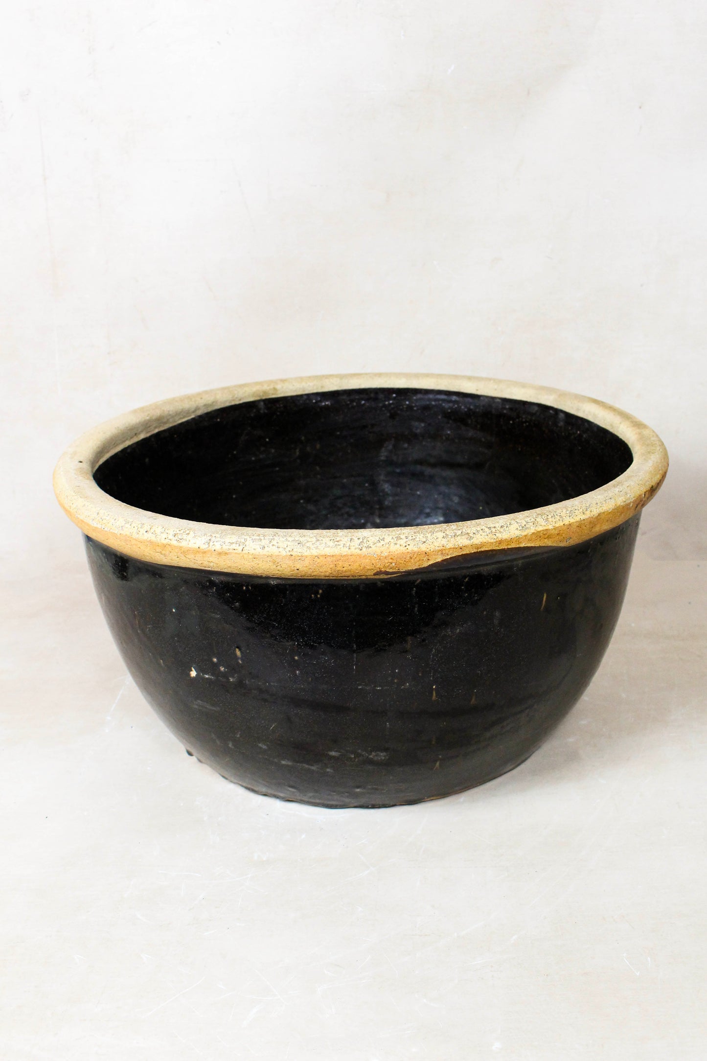 Wabi Sabi Antique Dark Glazed Terracotta Bowl Small- 86.1
