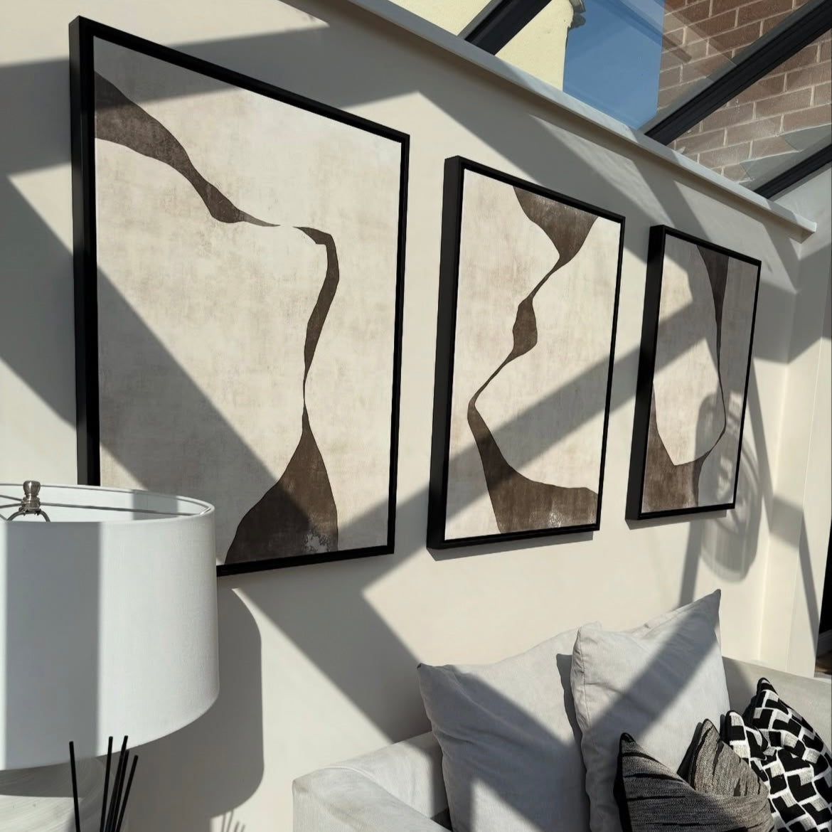 Gigi Portrait Framed Canvas Set of 3