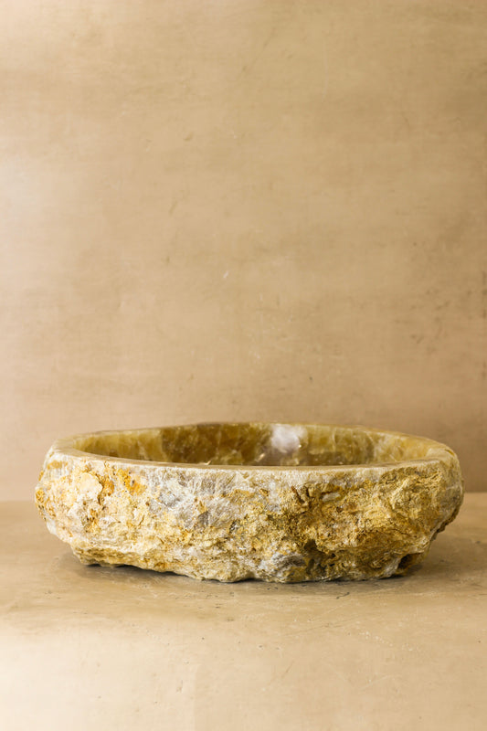 Raw Edge Onyx Wash Basin - No 2