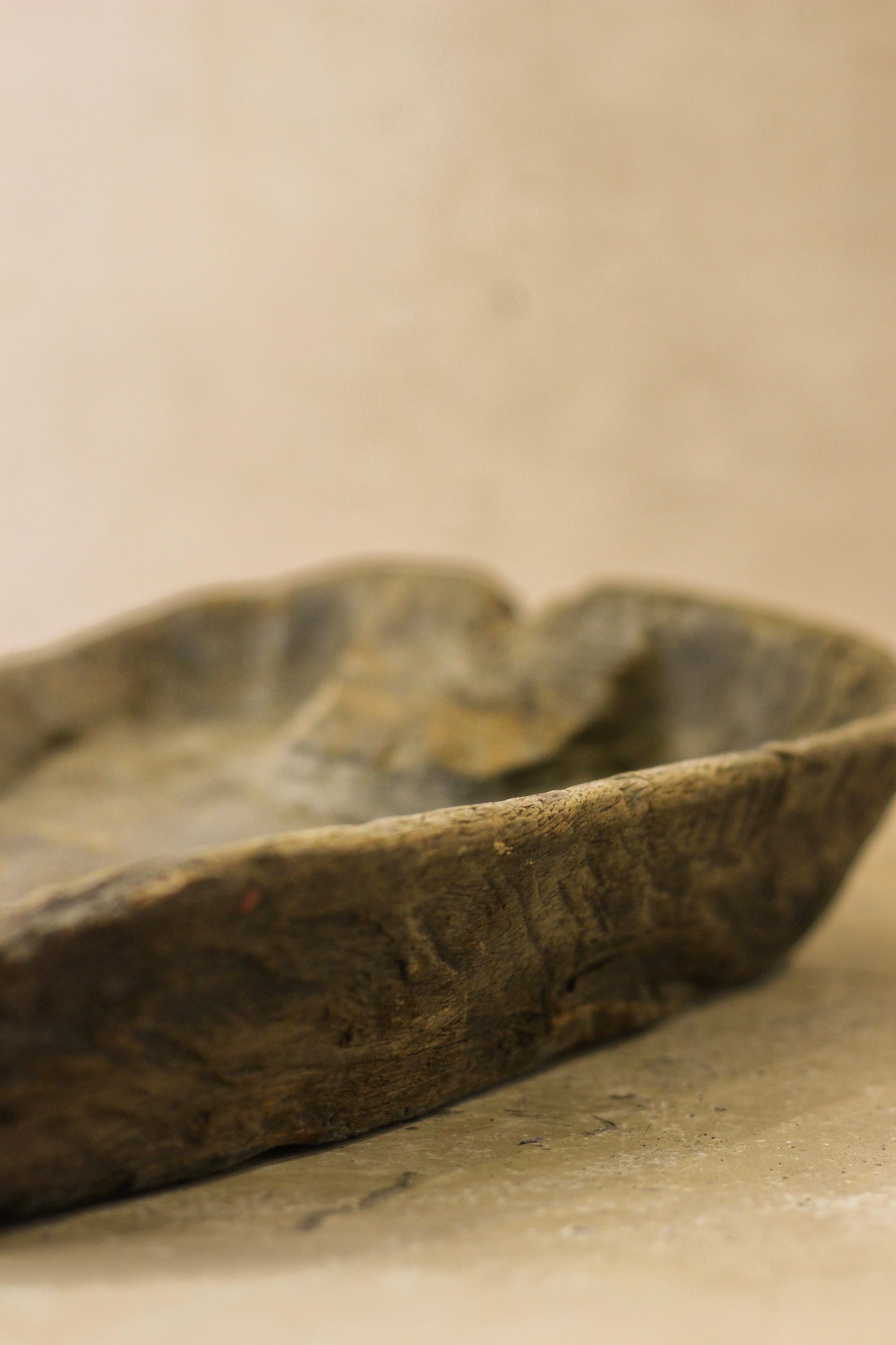Old Vintage Wooden Bowl - WB001