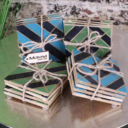 Panna Luxe Resin Coaster Set of 4