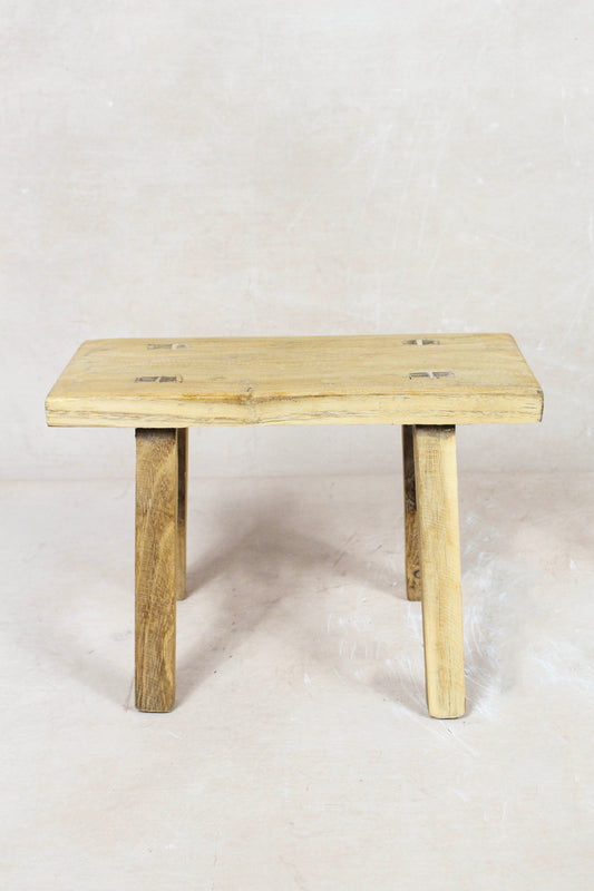 Vintage Rustic Stool Small - Elm wood - 72