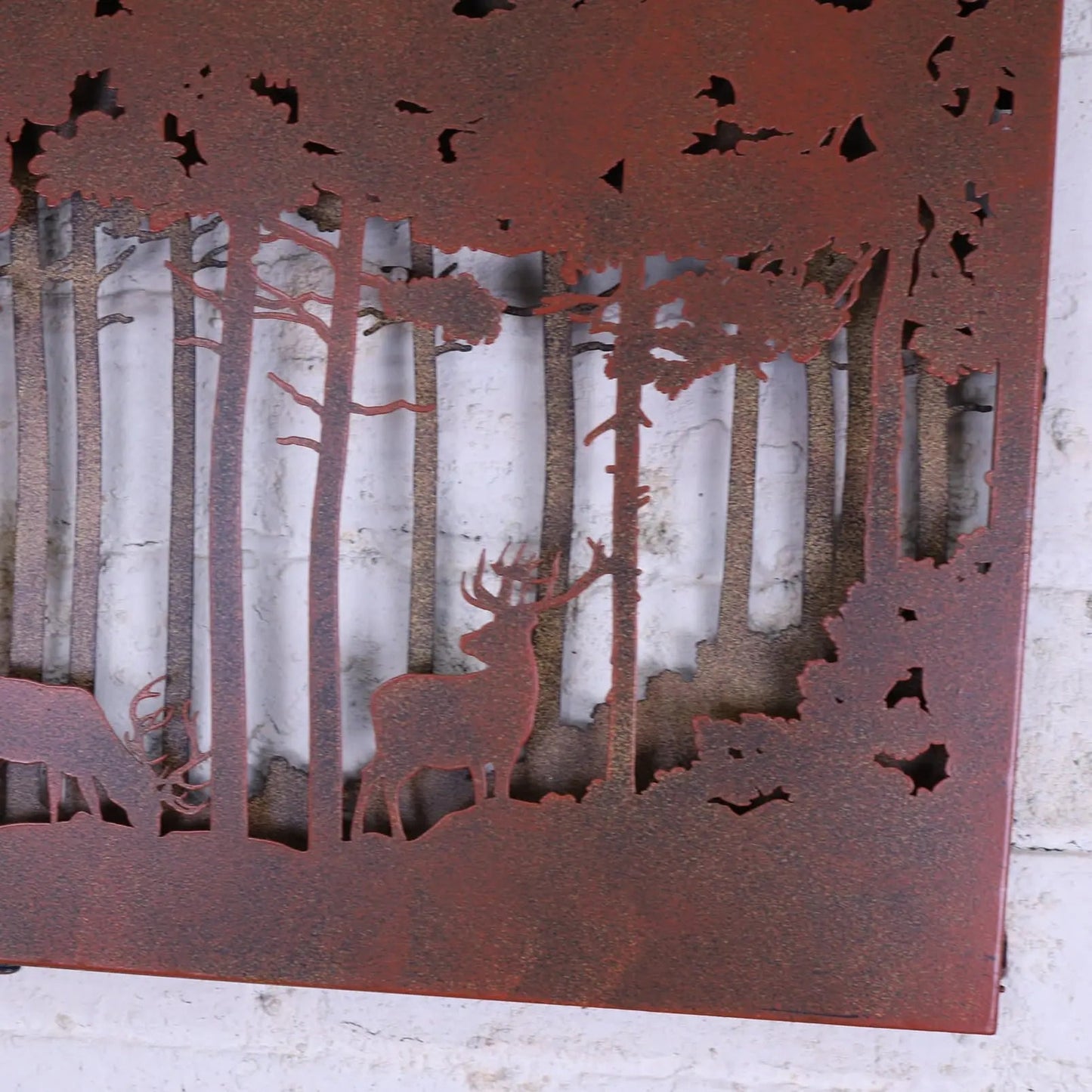 Bandipur Forest Silhouette Metal Garden Wall Art