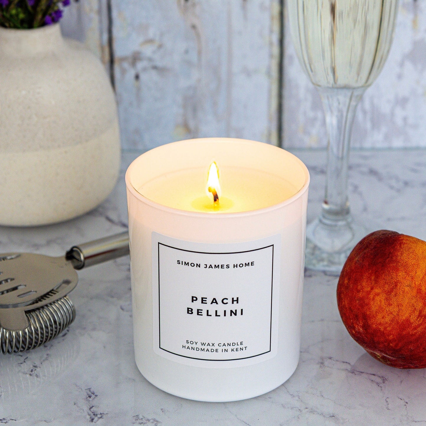 Peach Bellini Handmade Soy Wax Candle