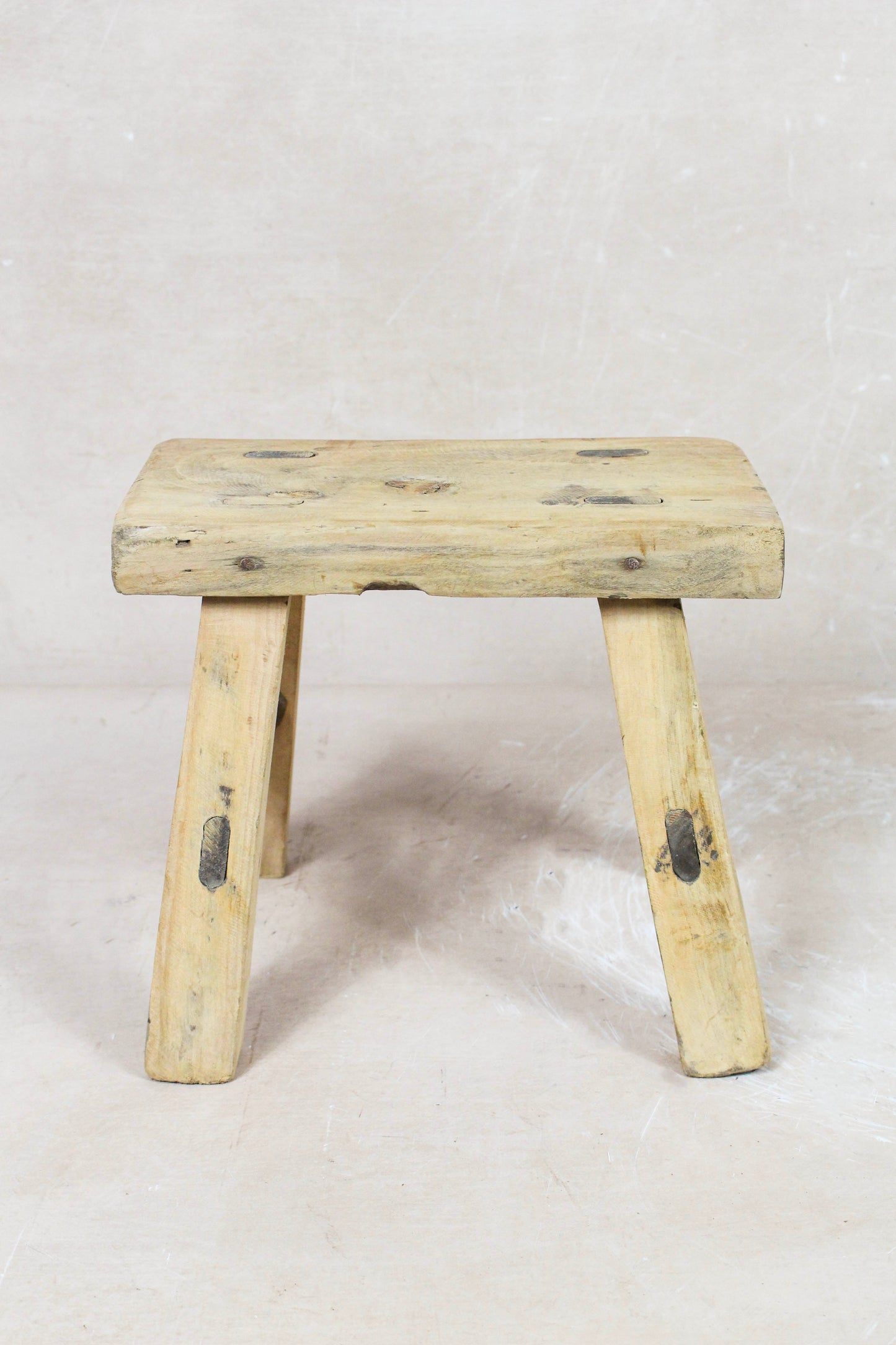 Vintage Rustic Stool Small - Elm wood - 81