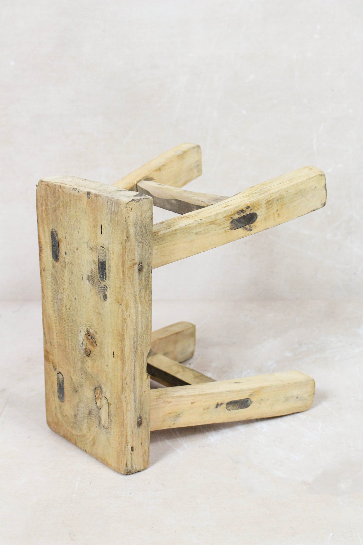 Vintage Rustic Stool Small - Elm wood - 81