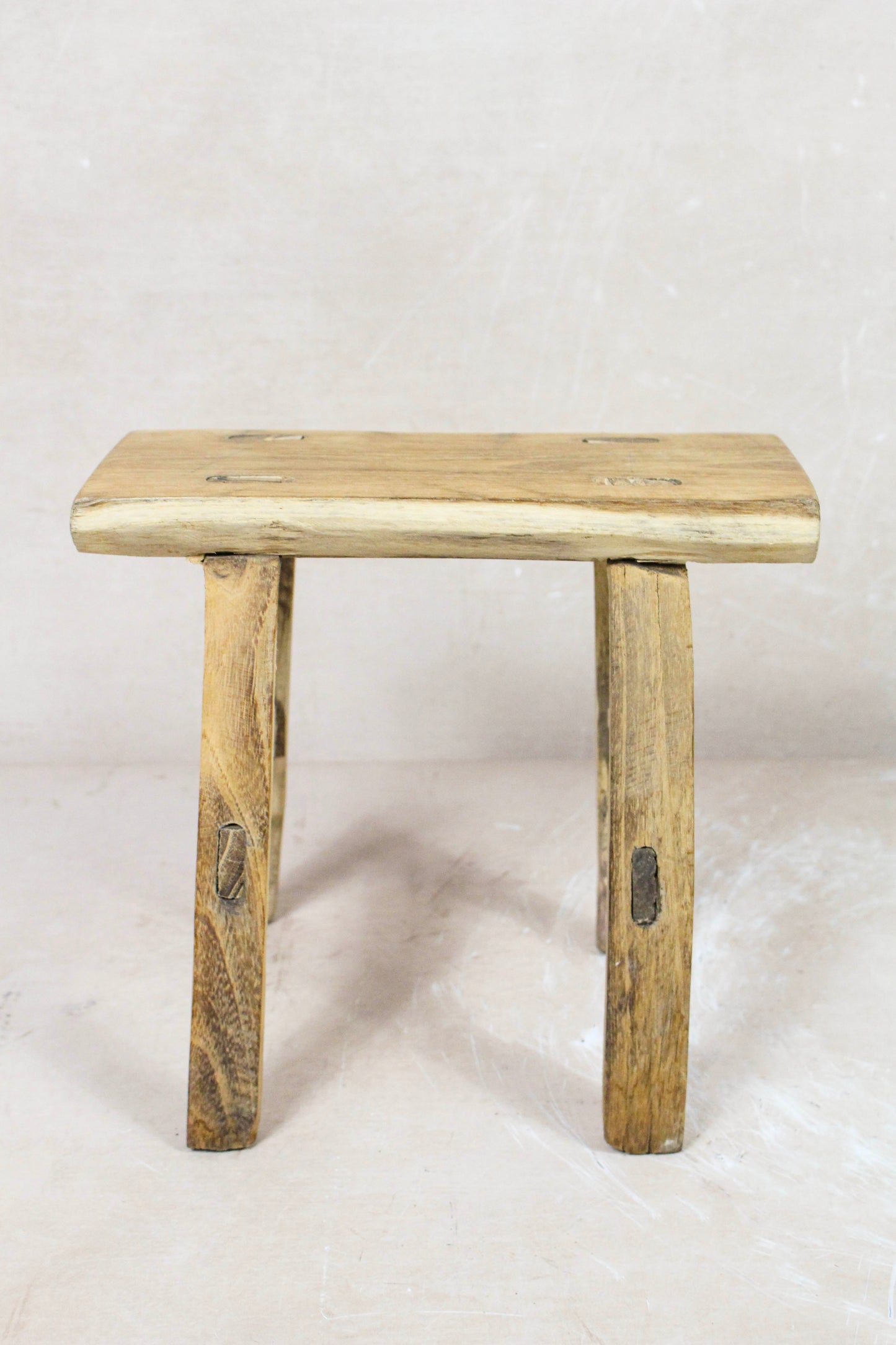 Vintage Rustic Stool Small - Elm wood - 84
