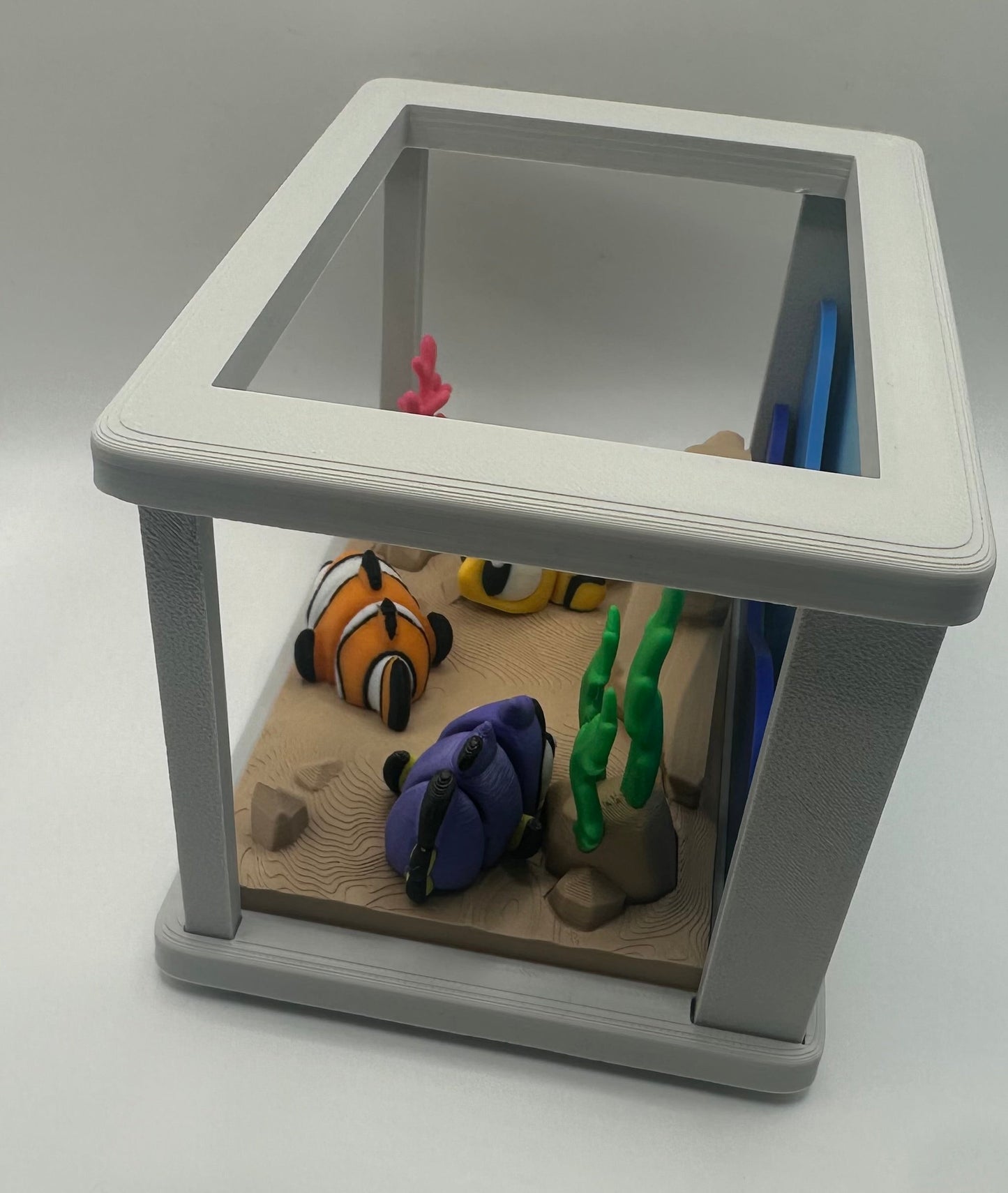 3D Printed Flexi Angel Fish | Dory Inspired Fidget Toy | Desk Buddy | Keychain | Nemo Fish Gift | Articulated Blue Tang Toy